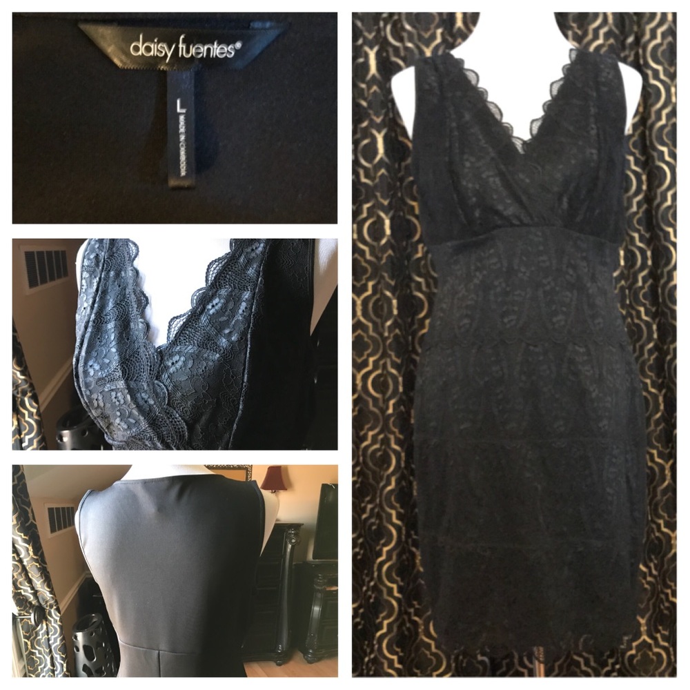 Black Lace Cocktail Dress