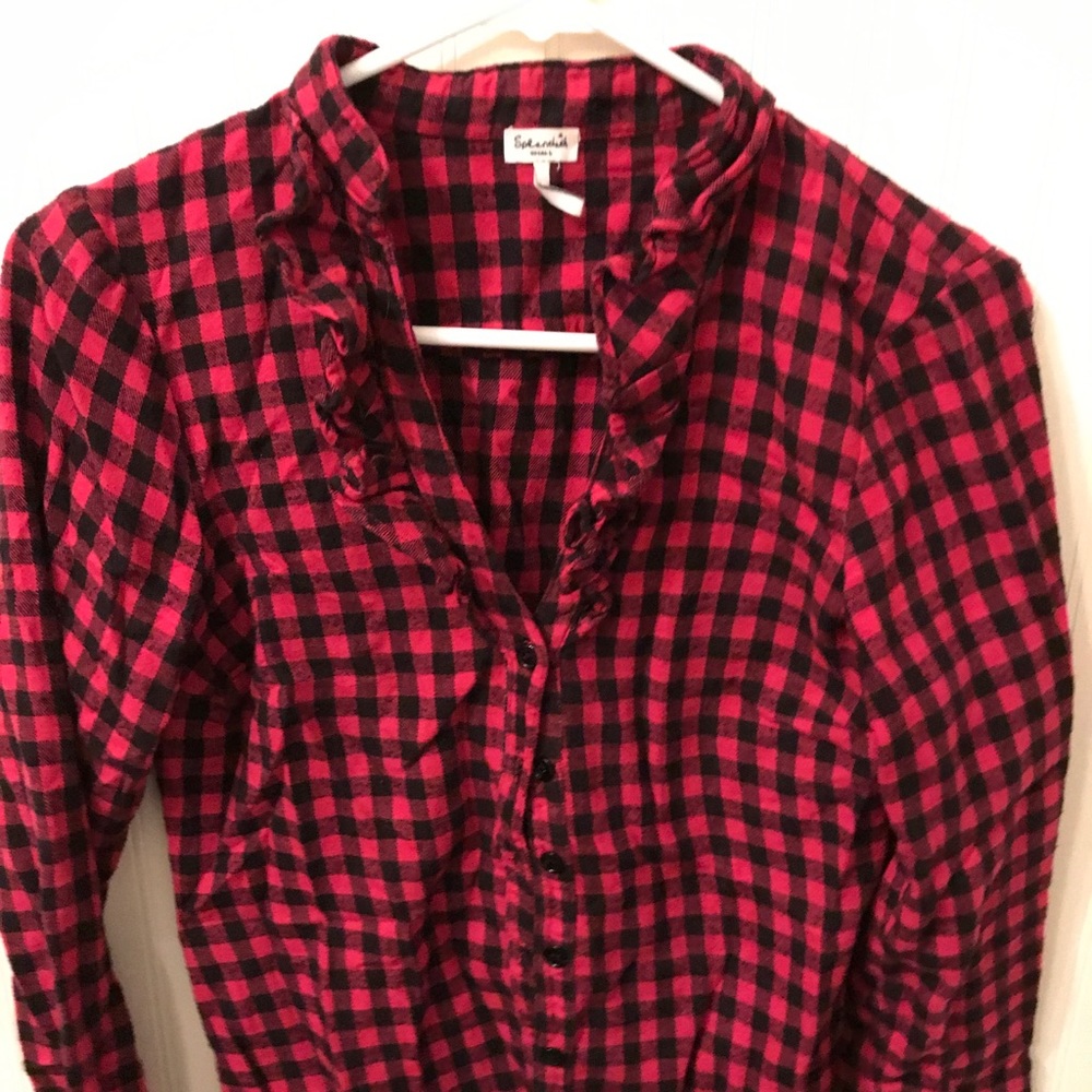 Splendid ruffle flannel