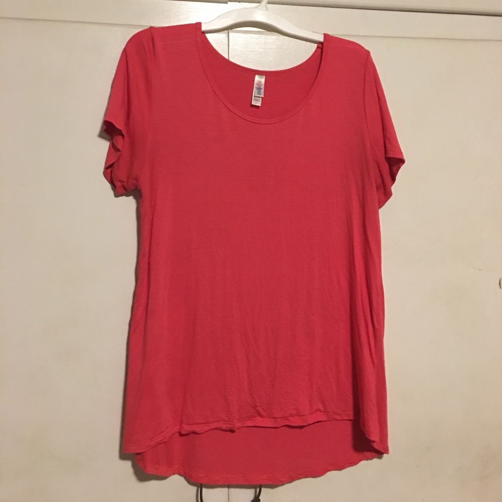 Large Solid Pink Classic Tee LuLaRoe