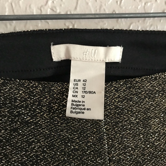 H&M Metallic 3/4 Ankle Pant - Picture 4 of 5