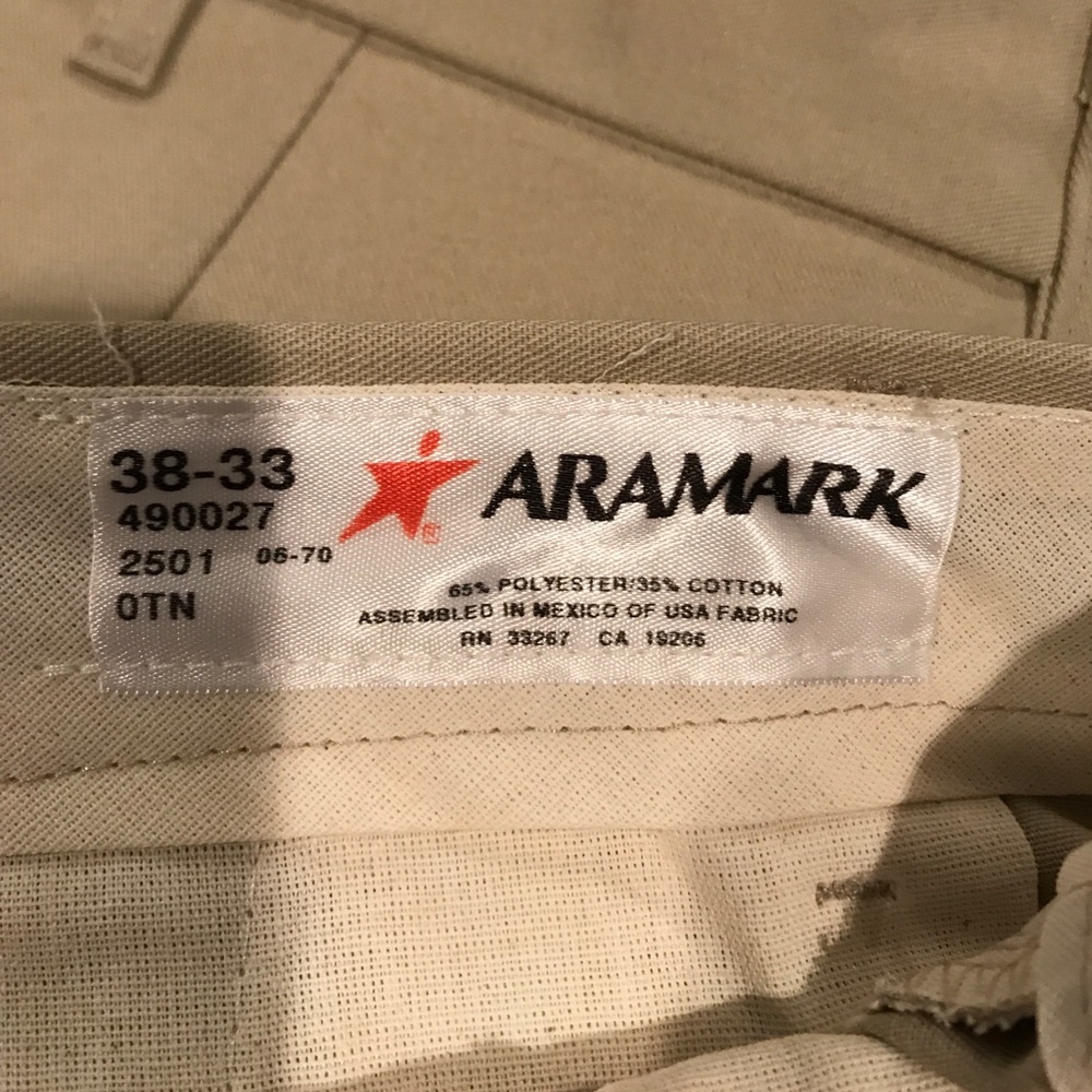 Aramark work pants