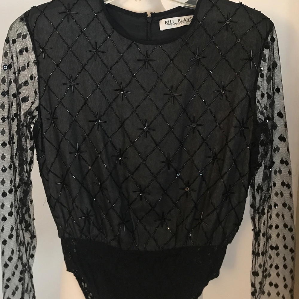 Vintage Bill Blass evening wear bodysuit
