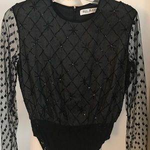Vintage Bill Blass evening wear bodysuit