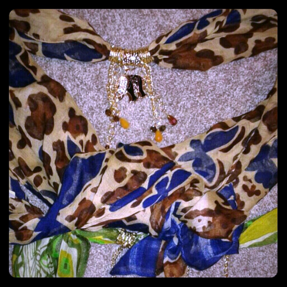 Handmade Scarves with charms