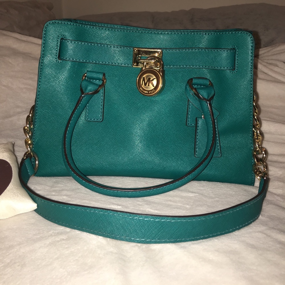 TEAL hand bag