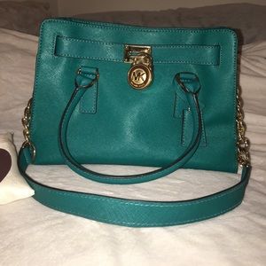 TEAL hand bag