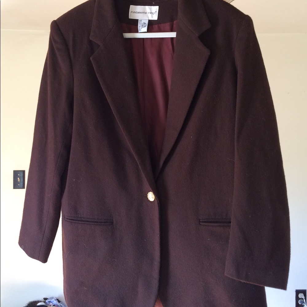100% pure wool blazer