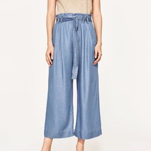 Zara Stylish BELTED CULOTTES