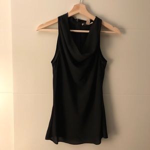 Banana Republic Black Cowl Sleeveless Shell