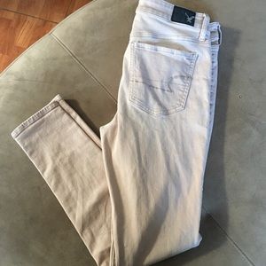 American Eagle pink wash skinny jeans size 10