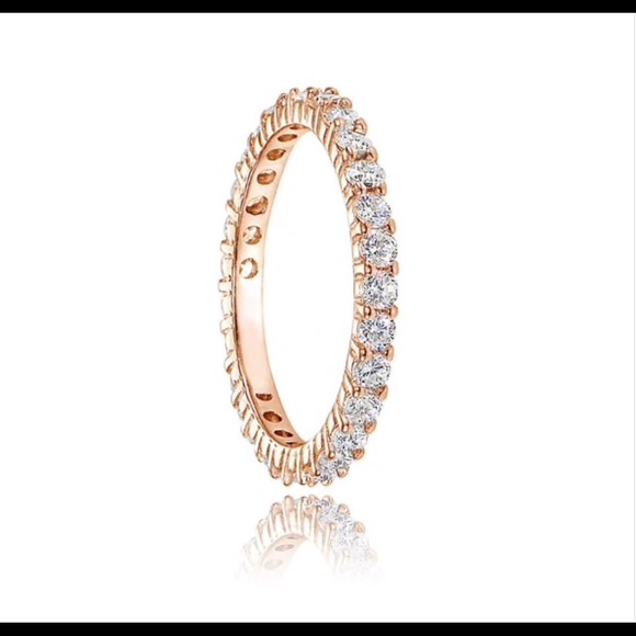 Stackable diamond eternity band ring - Picture 3 of 4