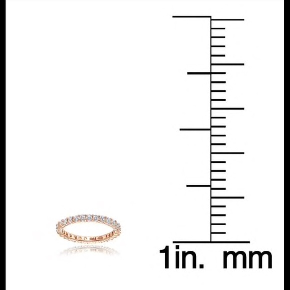 Stackable diamond eternity band ring - Picture 4 of 4