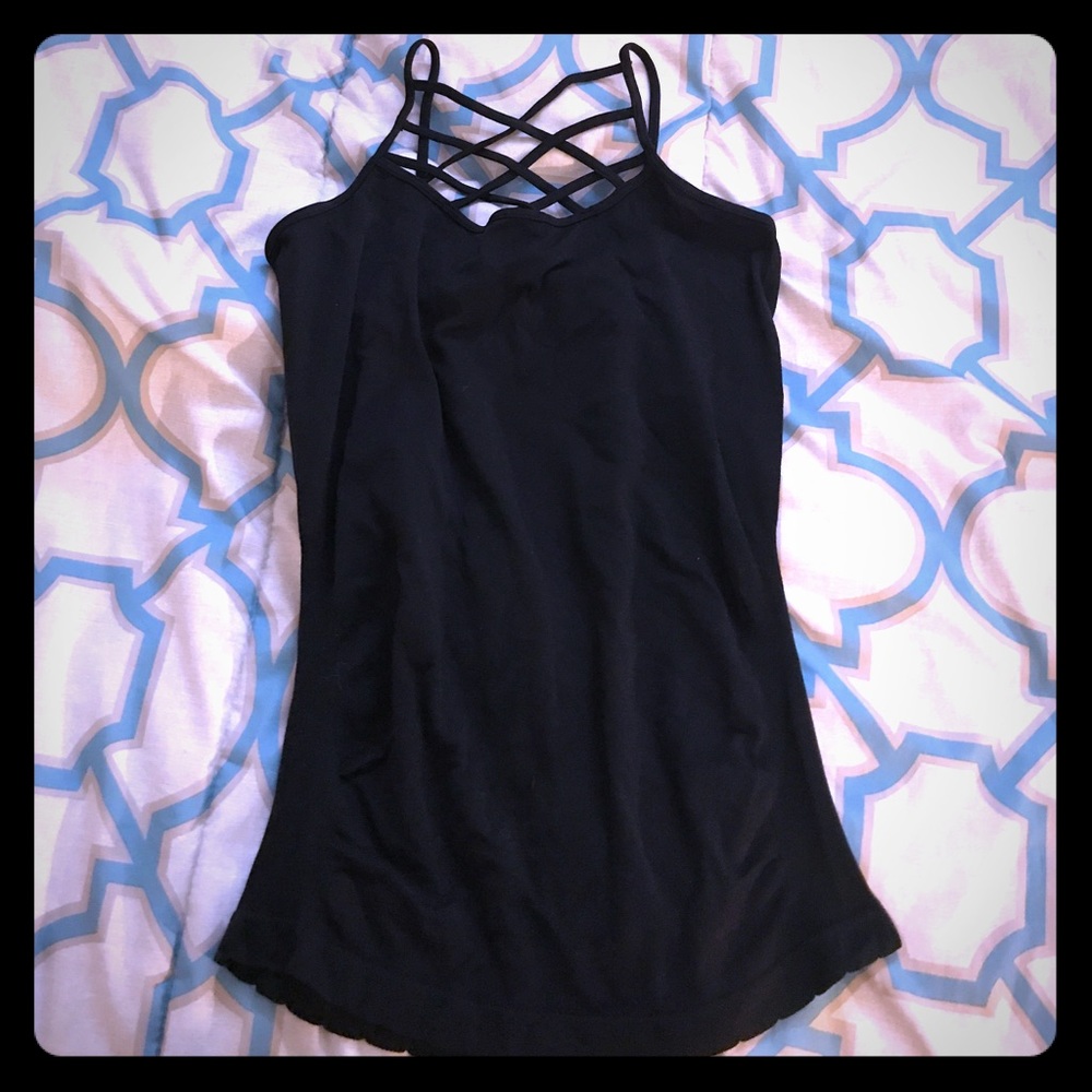 Black tank top