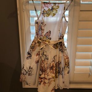 White floral dress