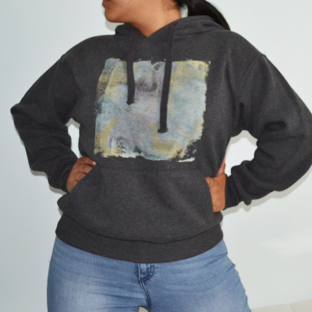 Abstract Screen printed sweater