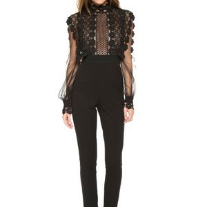 Self Portrait Balloon Sleeved Jumpsuit