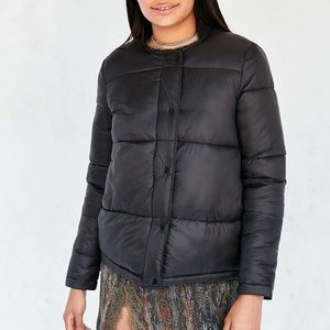 Oversized black storm jacket