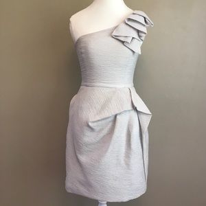 BCBGMAXAZRIA ADORABLE dove grey cocktail dress