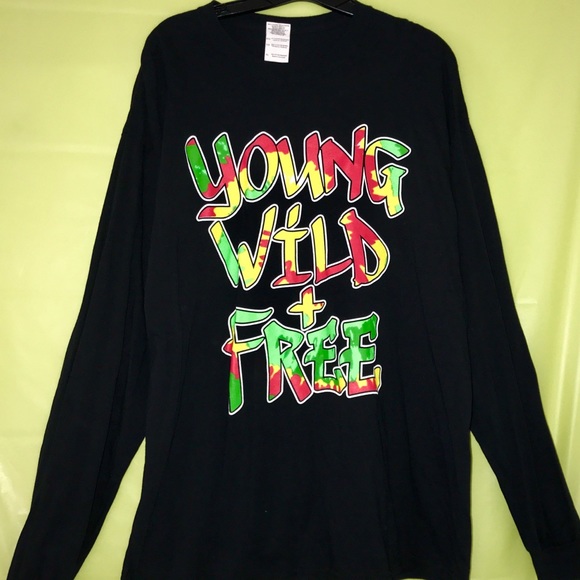 Gildan Other - Young, Wild, & Free long sleeve shirt