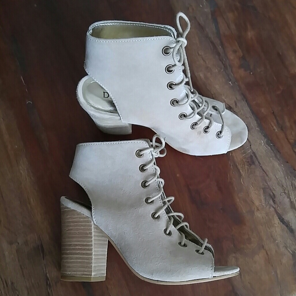 Diba True Suade Lace Sandals - Picture 1 of 5