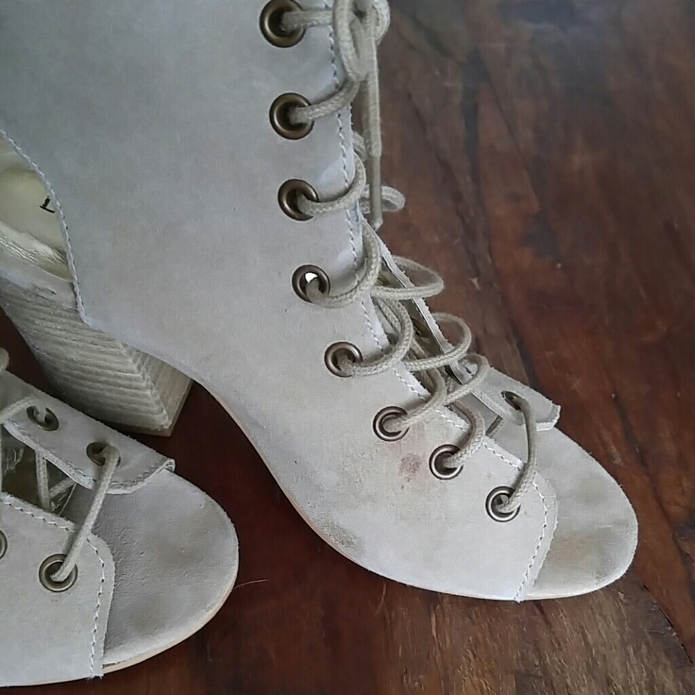 Diba True Suade Lace Sandals - Picture 2 of 5