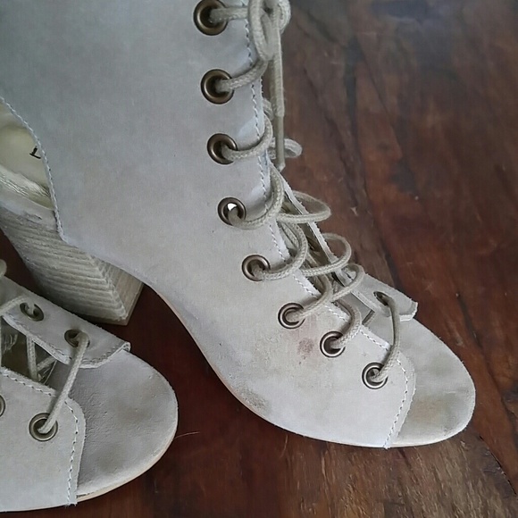 Diba True Suade Lace Sandals - Picture 2 of 5