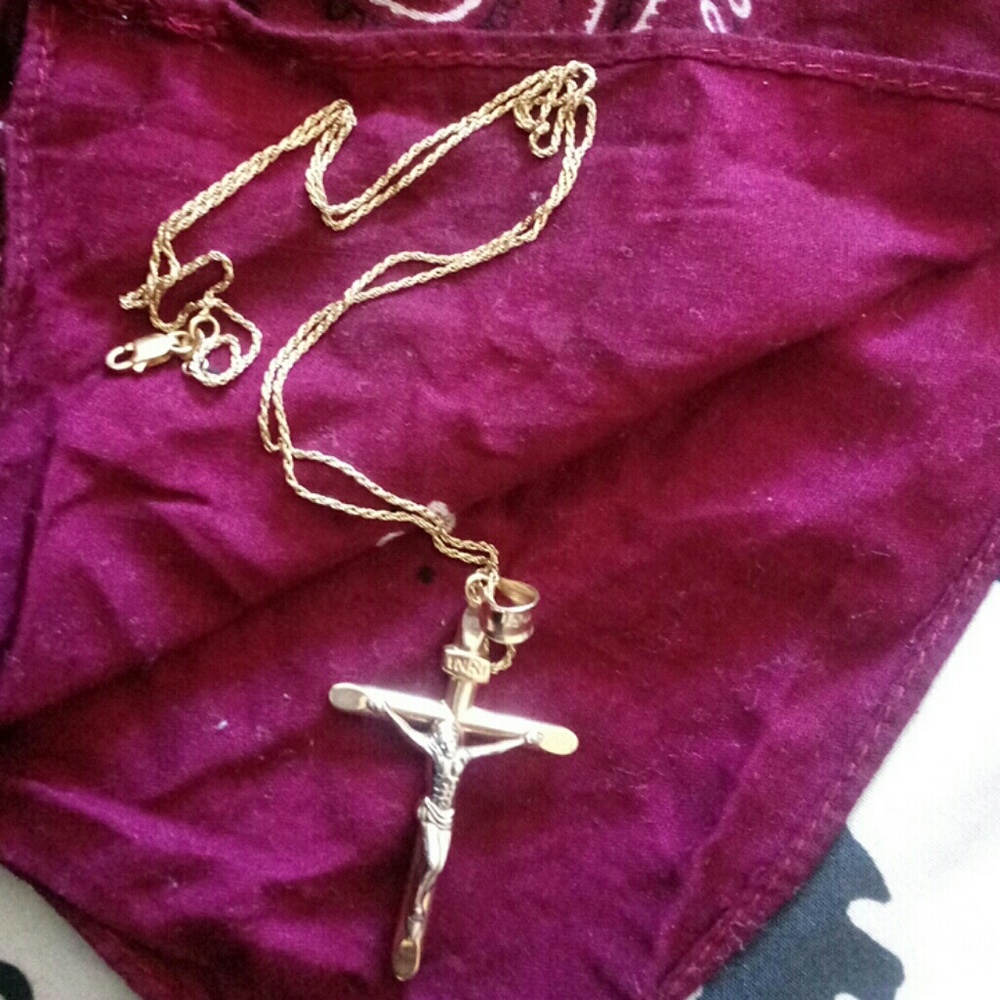14k gold cross Chain