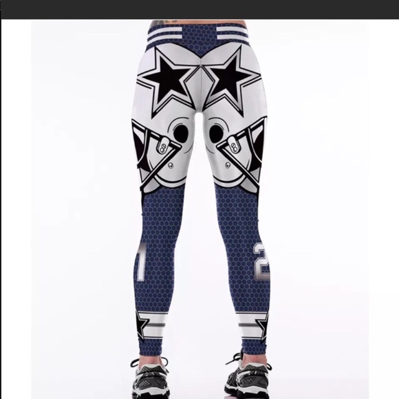 NFL Football Dallas Cowboys Football leggings NEW - Picture 4 of 5
