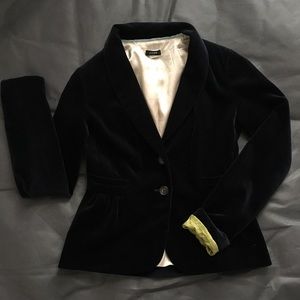 J Crew, Navy blue velvet blazer