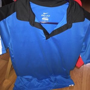 Youth Large Nike blue polo
