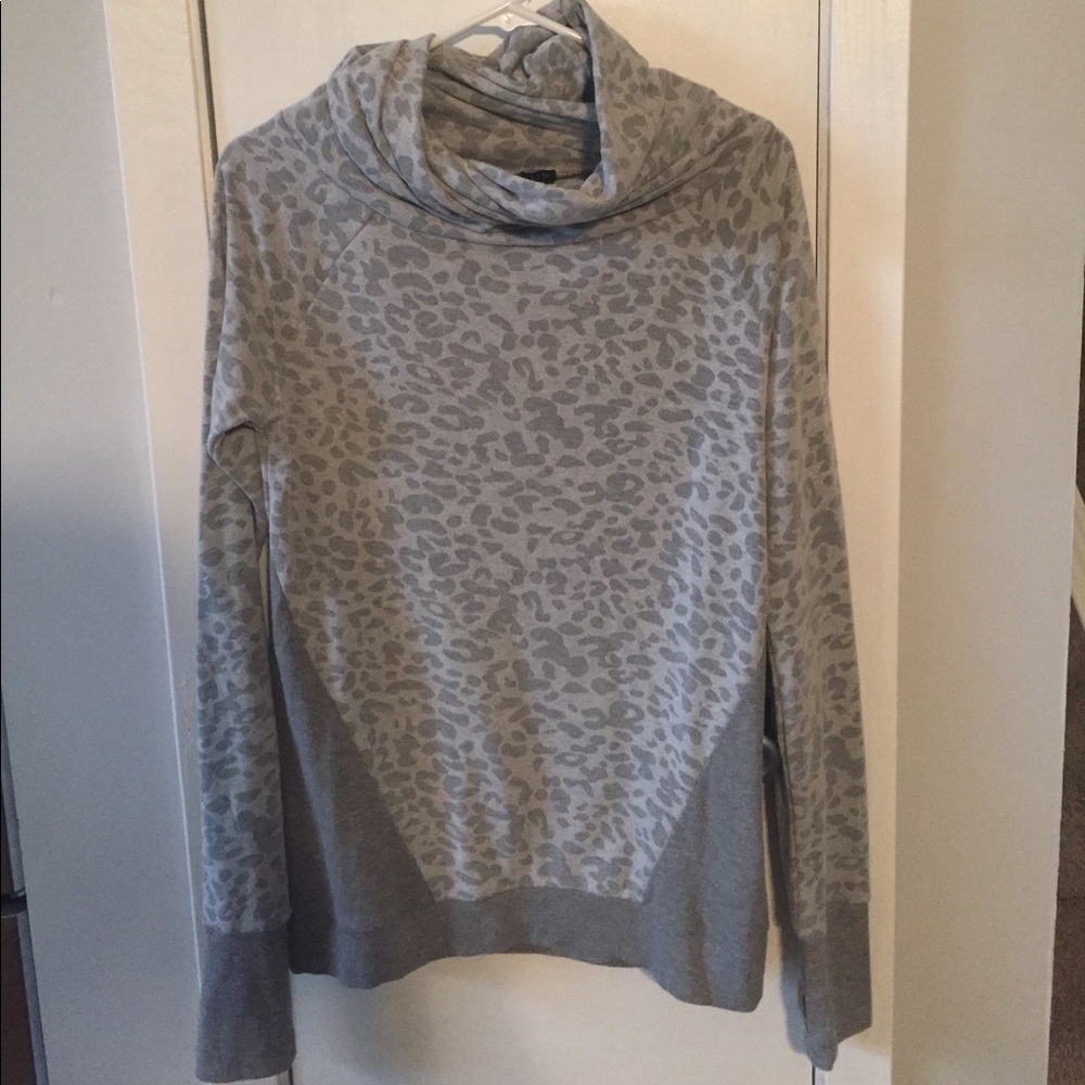 Never worn gray sweater with thumb holes
