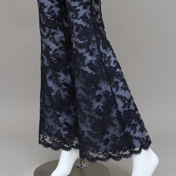 VINTAGE LACE ILLUSION JACKET + BELL BOTTOMS SUIT - Picture 3 of 8