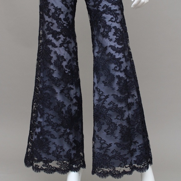 VINTAGE LACE ILLUSION JACKET + BELL BOTTOMS SUIT - Picture 5 of 8