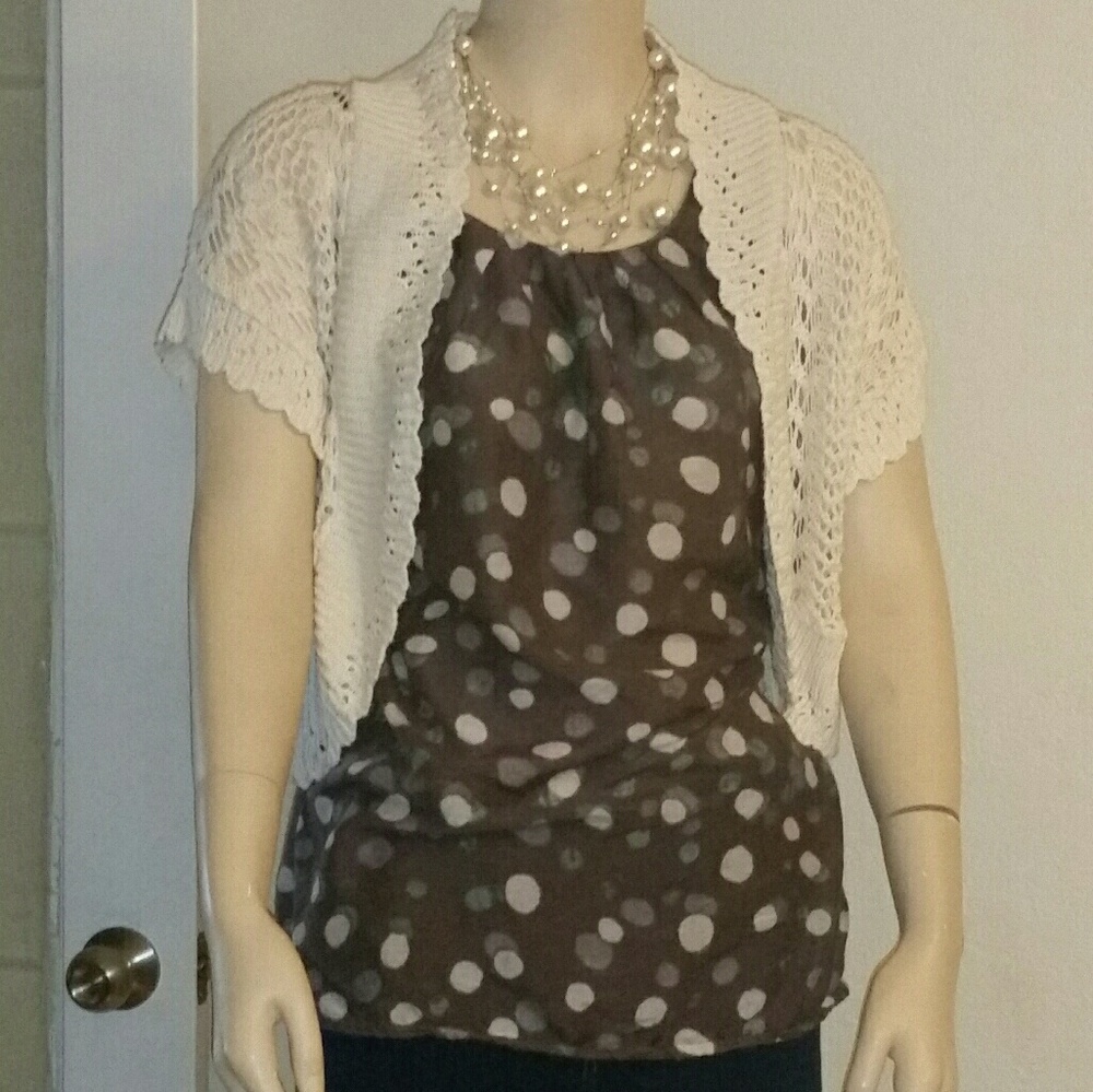 Loft womens tank L and cardigan M