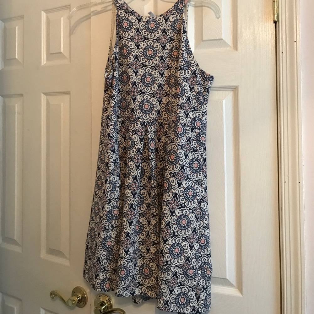 Xhilaration pink and blue dress worn once