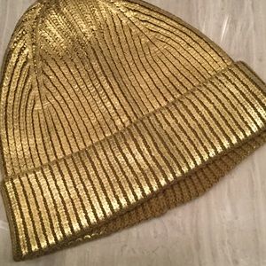 Gold beanie