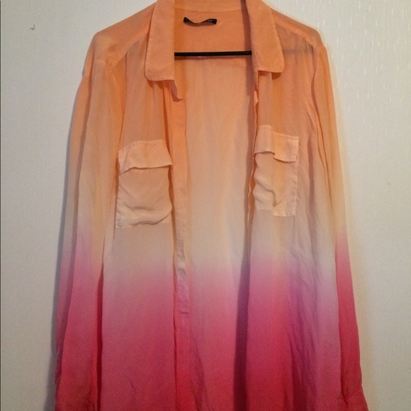 PINK Victoria's Secret Tops - 2 Victoria's Secret xl button down silk shirts