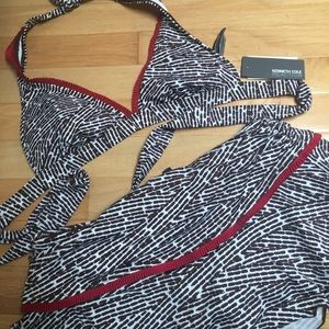 Kenneth Cole two piece bathing suit
