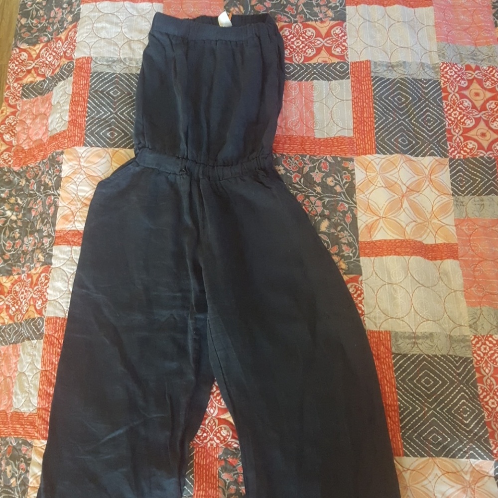 Blue pantsuit