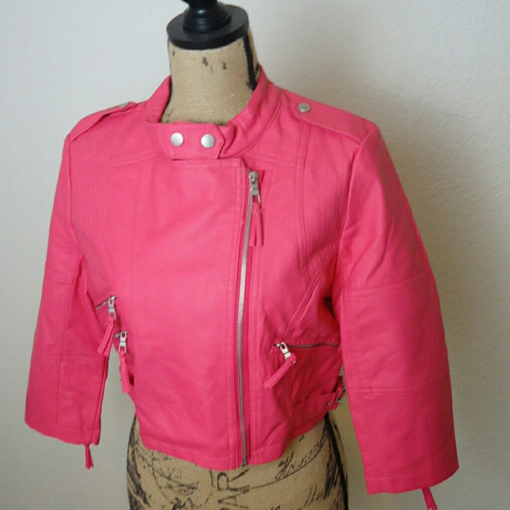 Therapy Faux Leather Jacket