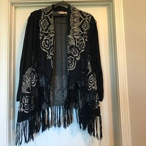 Fringe boutique cardigan.