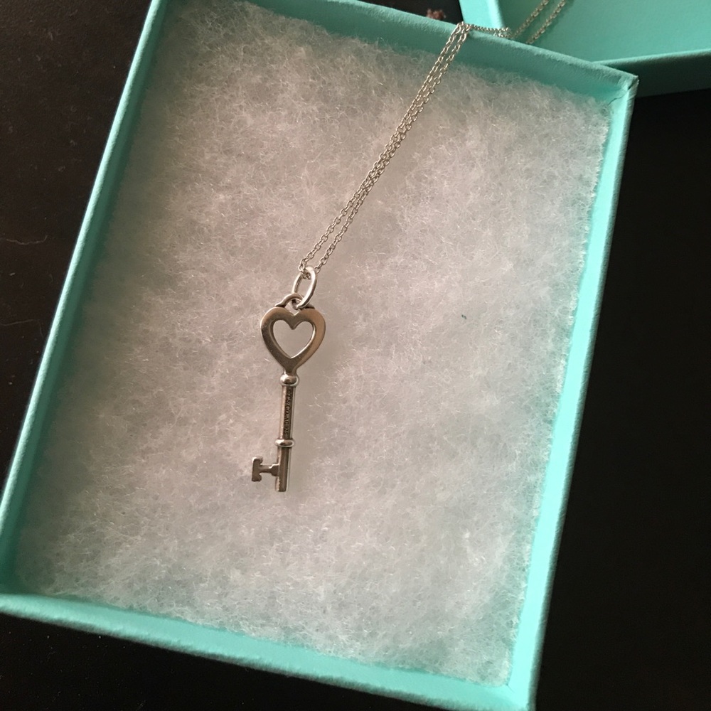 Tiffany & Co. Heart and Key Necklace