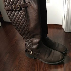 Target extra wide calf dark brown boots