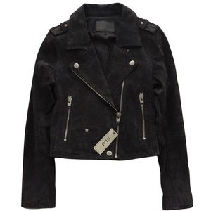 SL8 Genuine Suede Moto Jacket