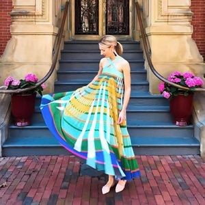 Anthropologie Abstraction Maxi Dress