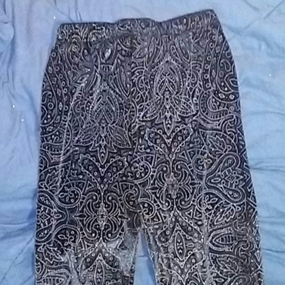 Velvet embroidered Leggings - Picture 3 of 4