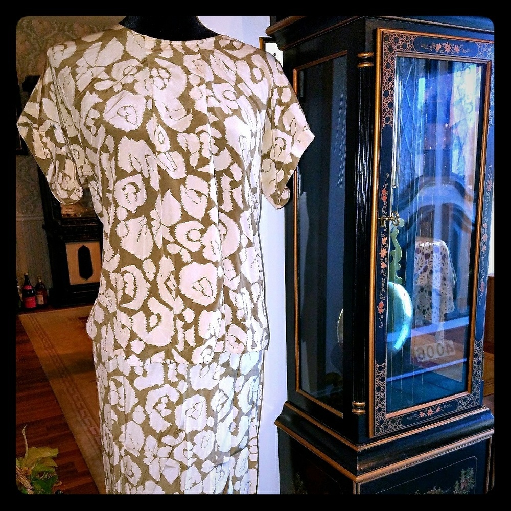Silk Skirt Suit