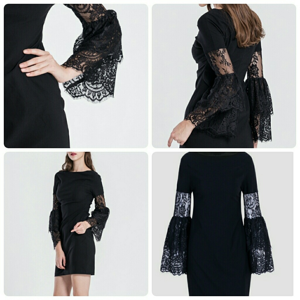 Dress with lace sleeves ~ NEW ~ - Picture 2 of 4