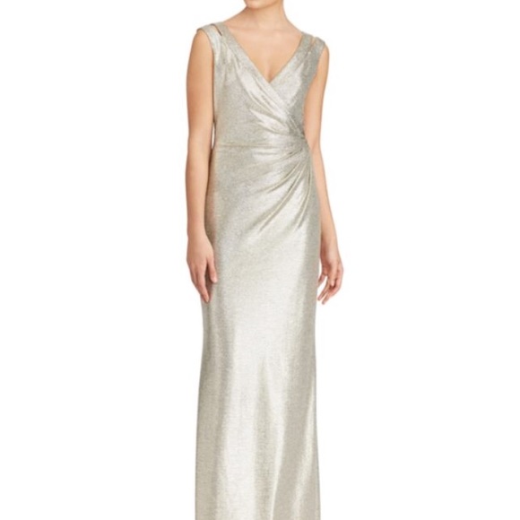 Ralph Lauren Metallic jersey gown. Only worn once - Picture 1 of 8