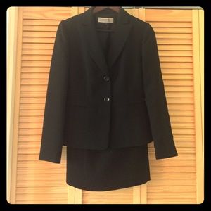 The perfect professional black skirt suit